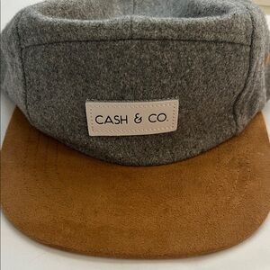 Cash & Co. Gray and Camel Cap